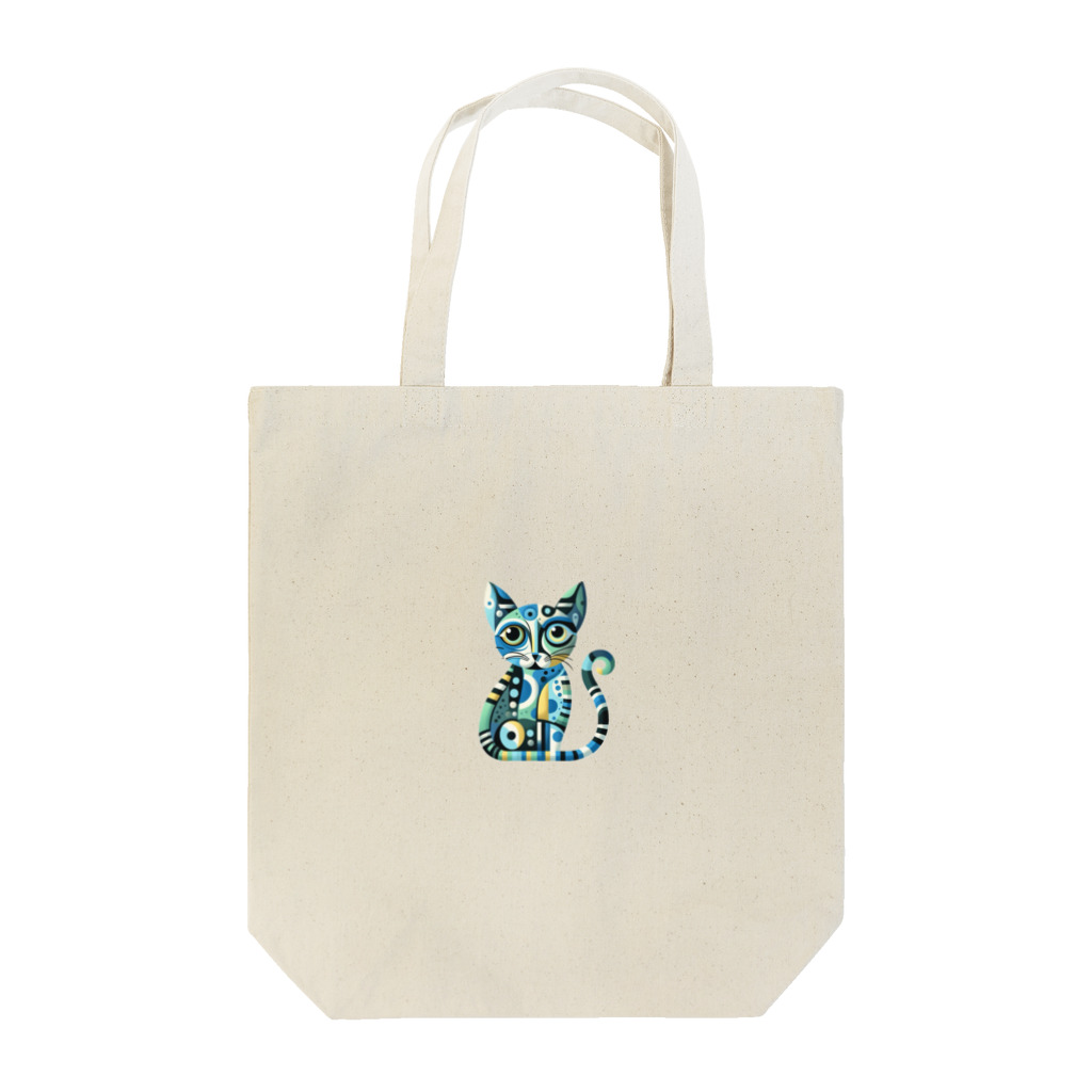 大人かわいい動物の世界のカラフル猫 Tote Bag