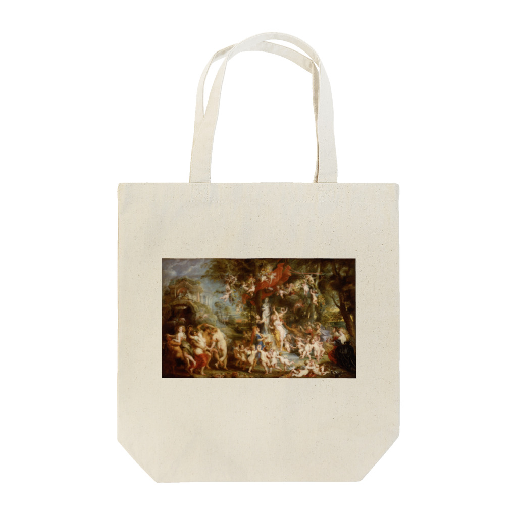 世界の絵画アートグッズのピーテル・パウル・ルーベンス 《ヴィーナスの饗宴》 Tote Bag