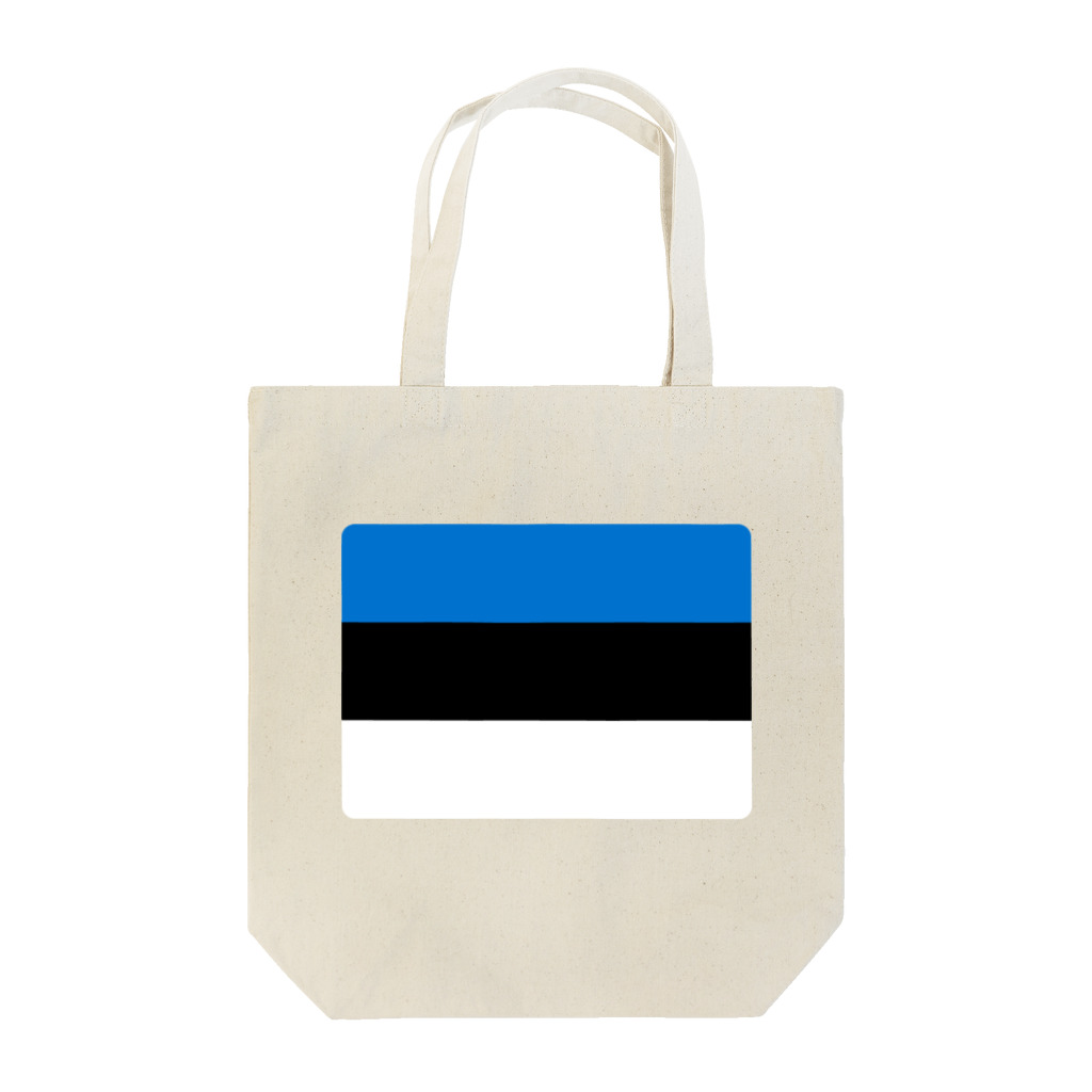 お絵かき屋さんのエストニアの国旗 Tote Bag