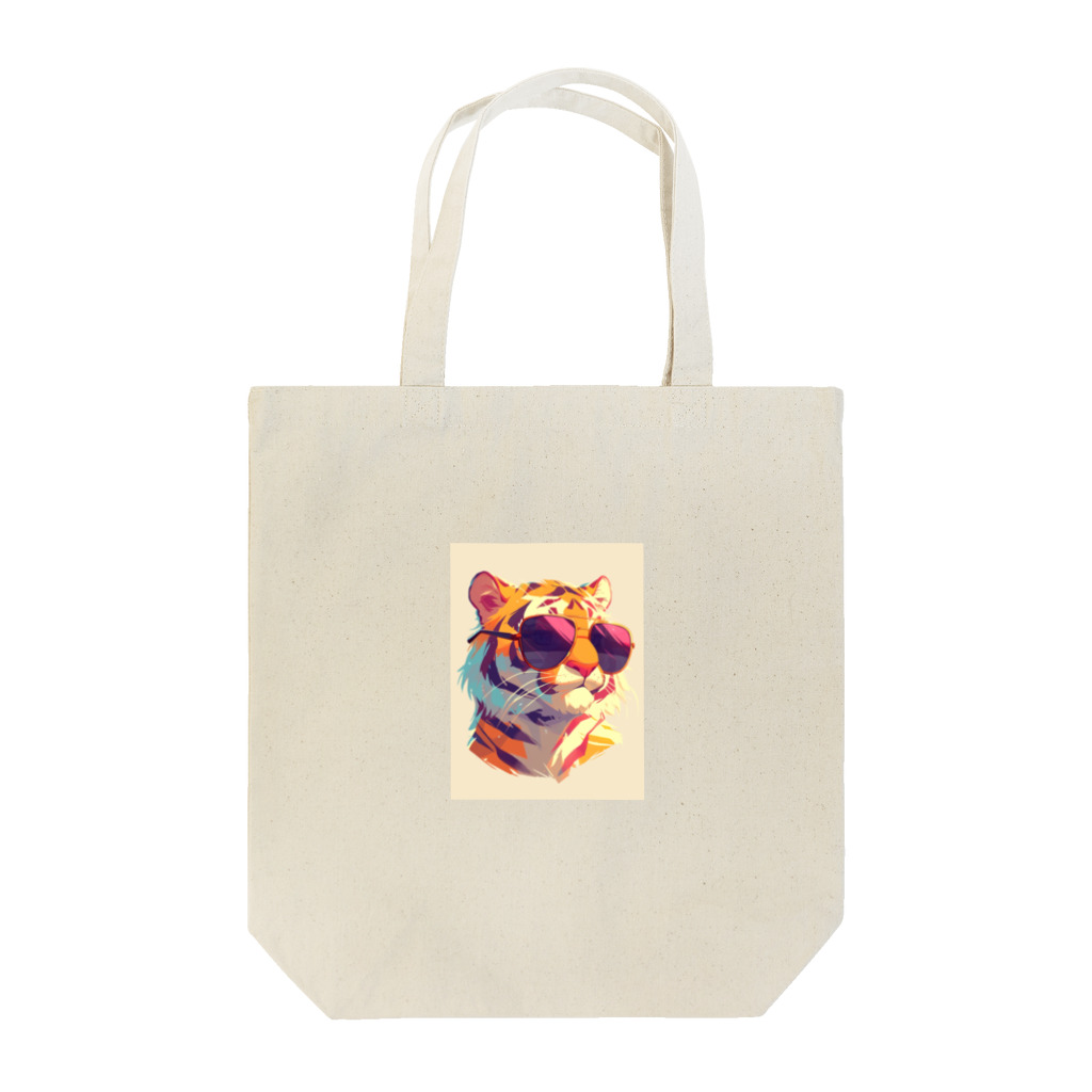 AQUAMETAVERSEのサングラスをかけた可愛いトラ Marsa 106 Tote Bag