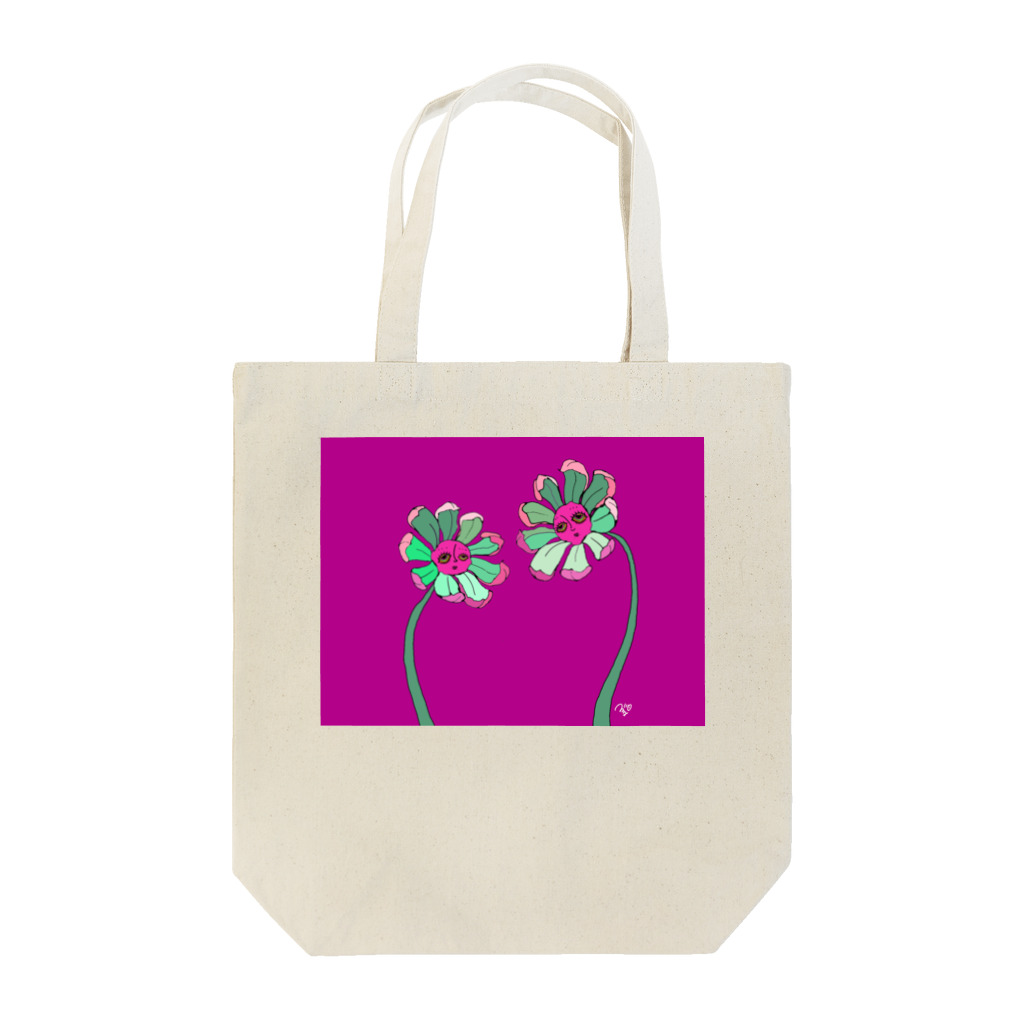 039chanのオンナノコの039chan×顔花　コラボ Tote Bag