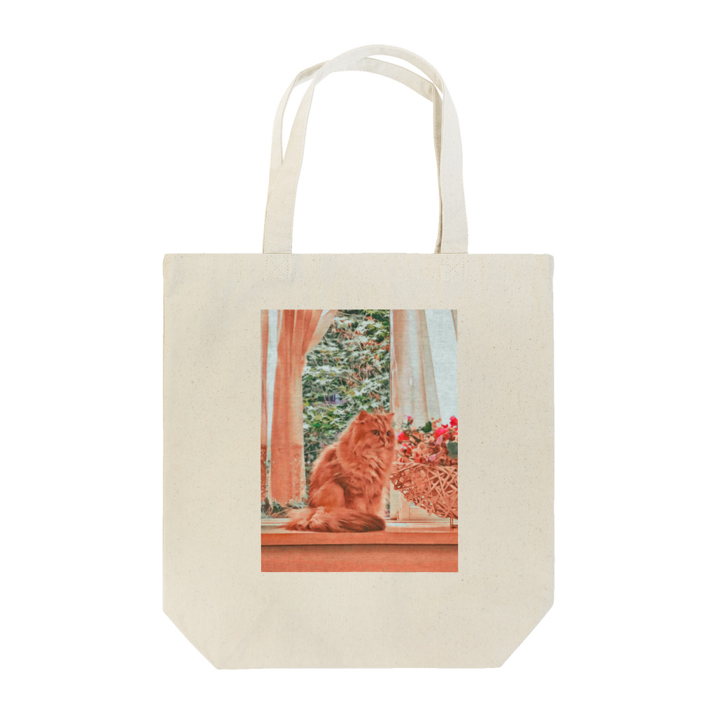 こべびちゃんのお店の窓辺の猫こべびちゃん2 Tote Bag