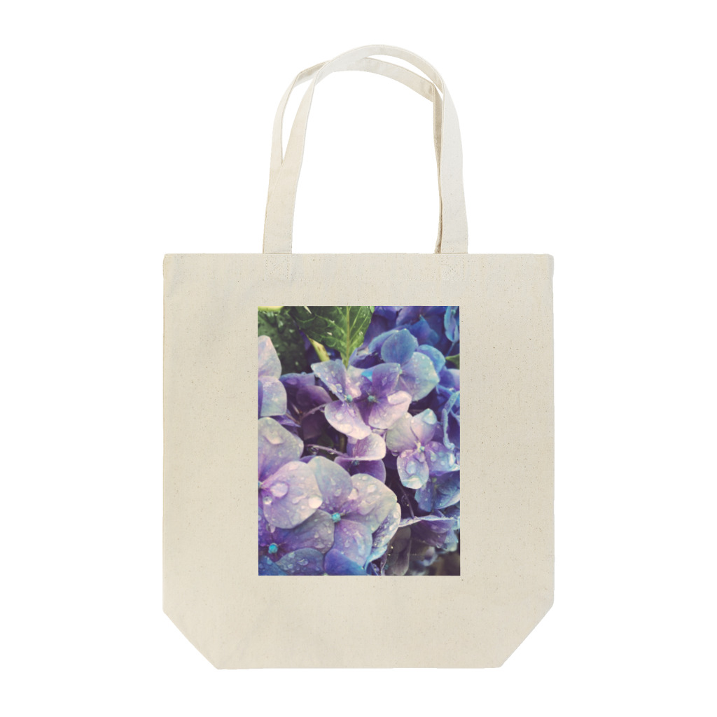 leafandcatの6月と紫陽花 Tote Bag