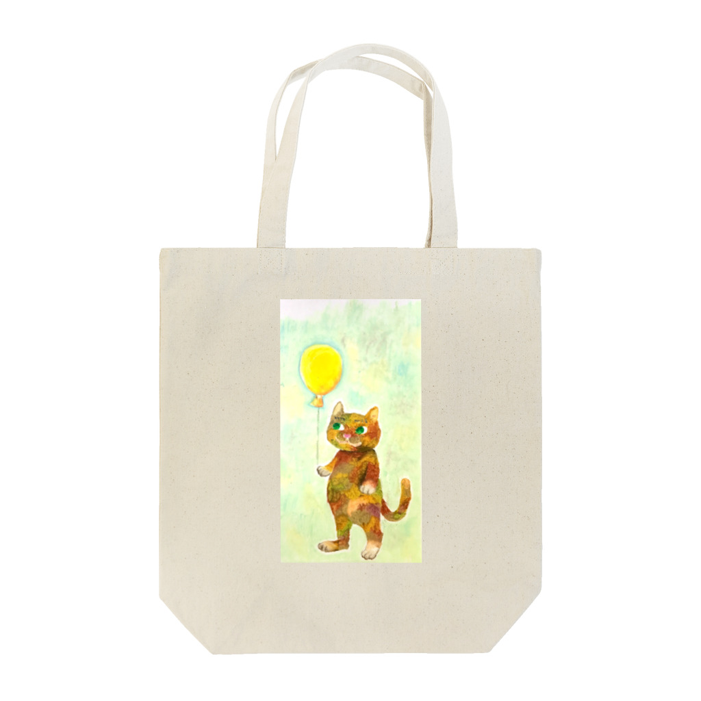 あなぐま(ひらいまき)の風船とコケねこさん Tote Bag