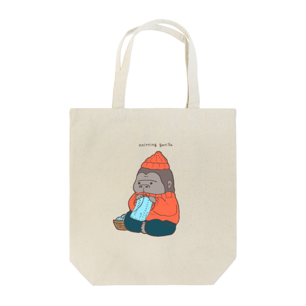 okome-komeのニッティングゴリラ Tote Bag