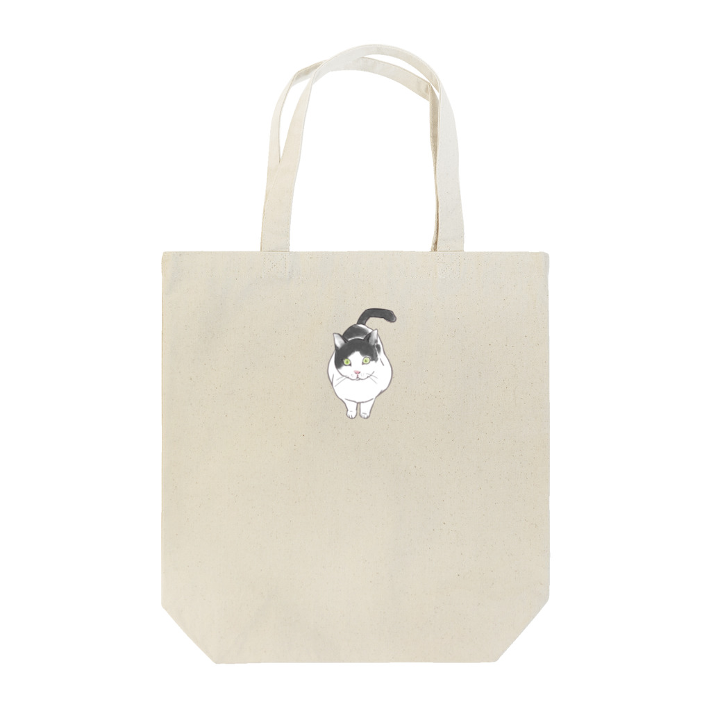 はちわれの店のハチワレ牛ねこシルバ（お話） Tote Bag