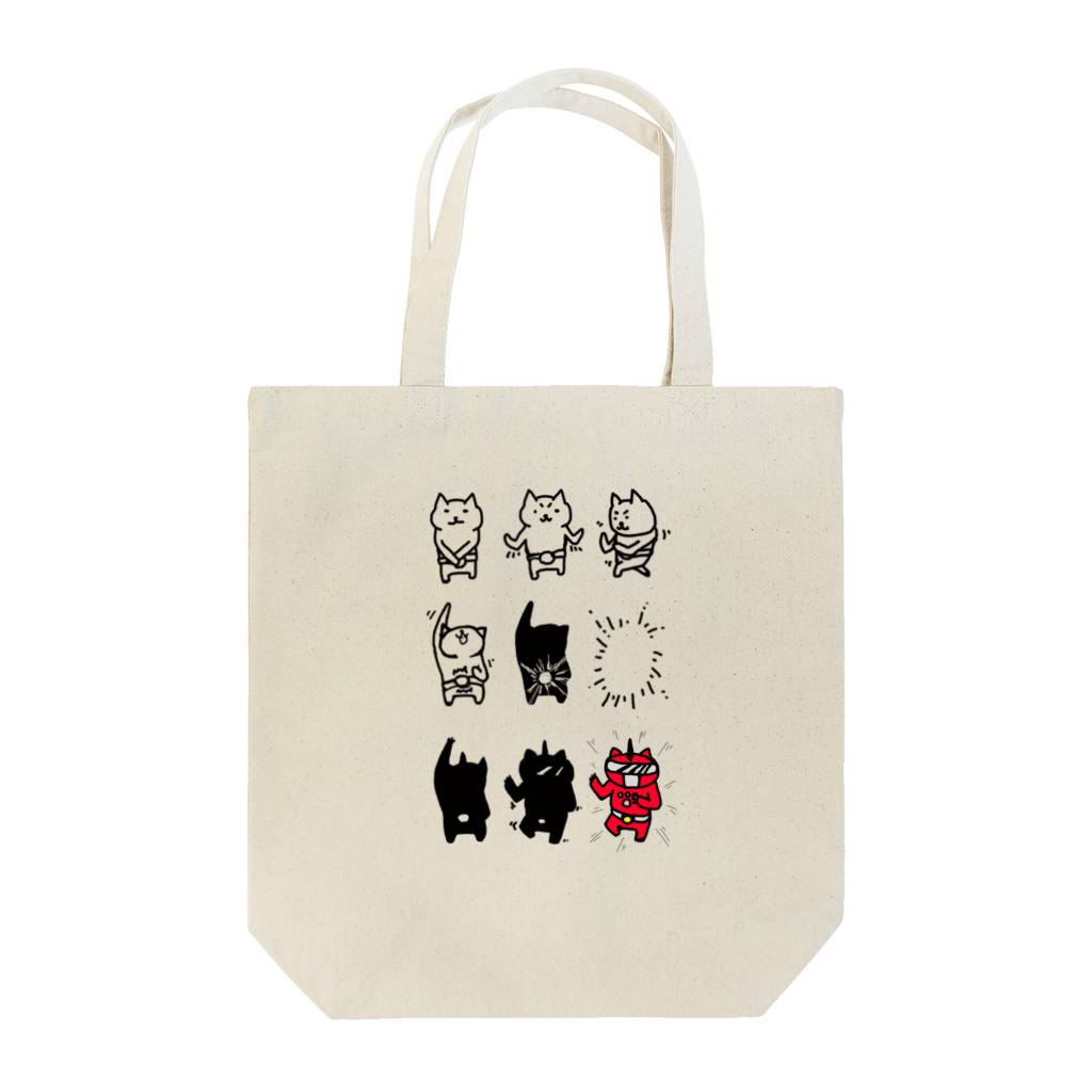 夏のどんぶり(ドンブリ)　ブラザーズ【ドンブラ】のへんしんねこ Tote Bag