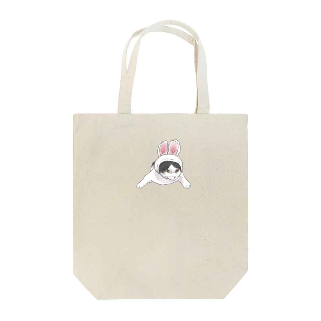 はちわれの店のハチワレ牛ねこシルバ（かぶりもの） Tote Bag