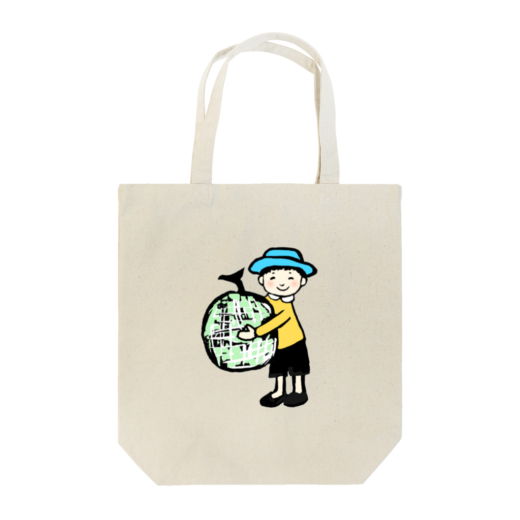 ドキドキ星人の僕とメロン Tote Bag