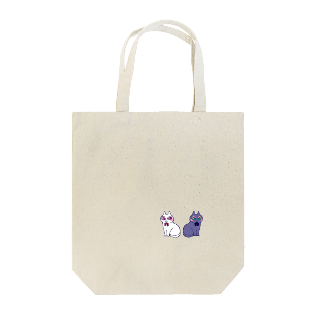 おそばのくろねこさんとしろねこさん Tote Bag