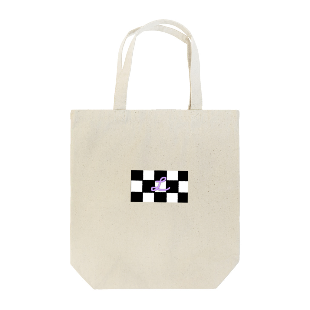 L-moonのチェック〜モノクロ〜 Tote Bag