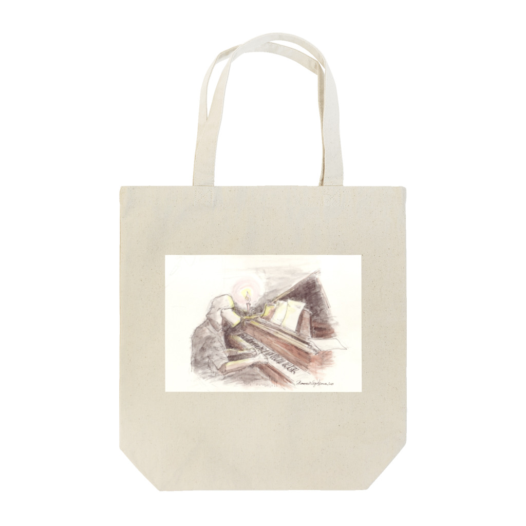 Naomi Miyakawa MuseumのPiano Sketch犬 Tote Bag