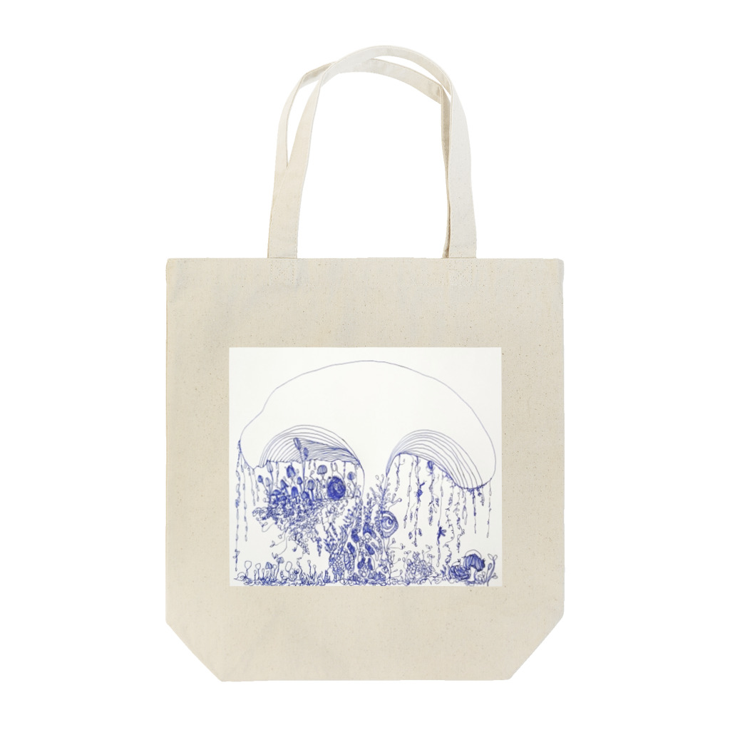 shiromenyankoのきのことかたつむり Tote Bag