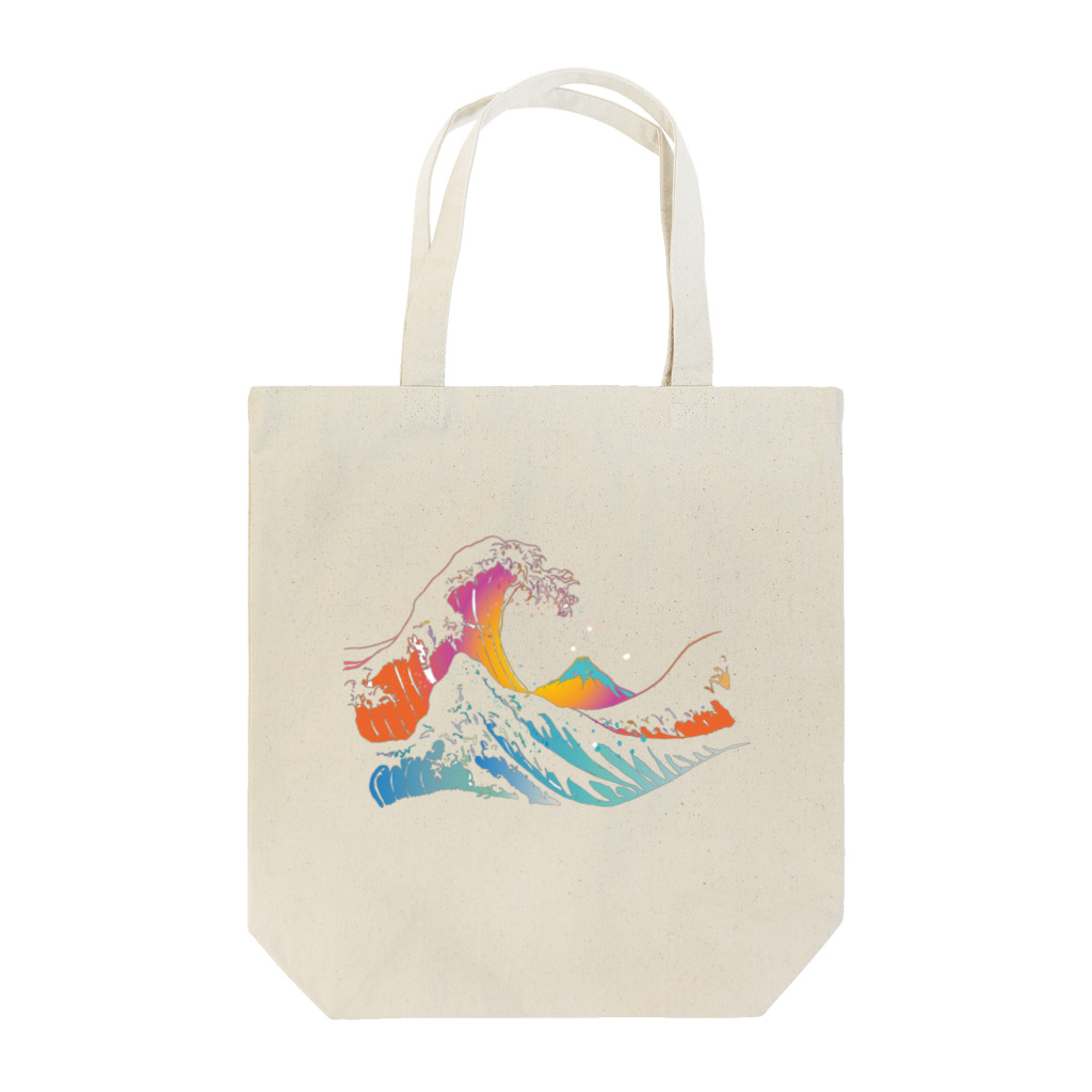 SのThe great rainbow wave - hokusai トートバッグ