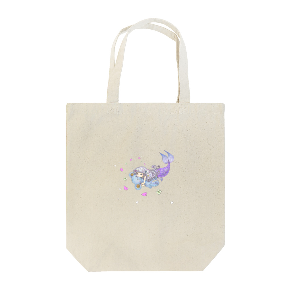 しのりとシノリー（Daydream)の人魚姫とくまちゃん2 Tote Bag