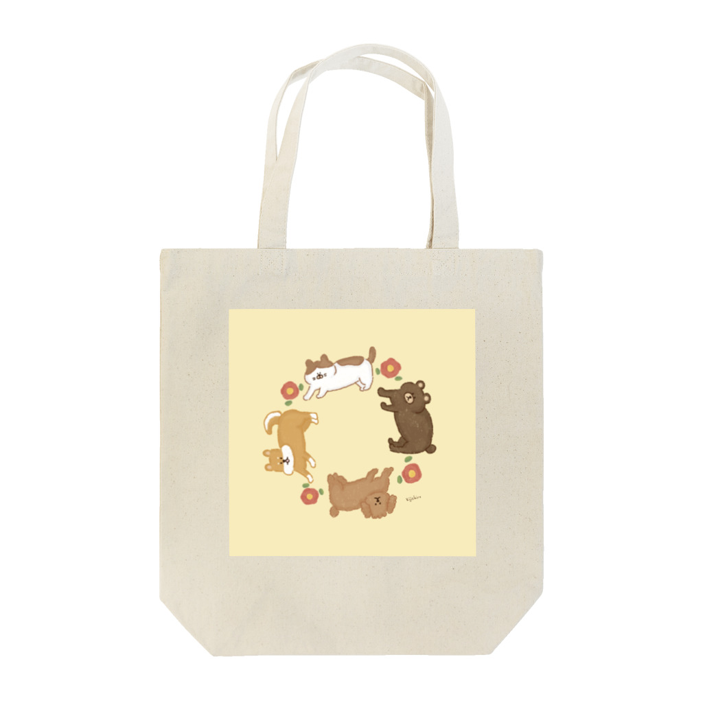 kijishiroのどうぶついっぱい Tote Bag