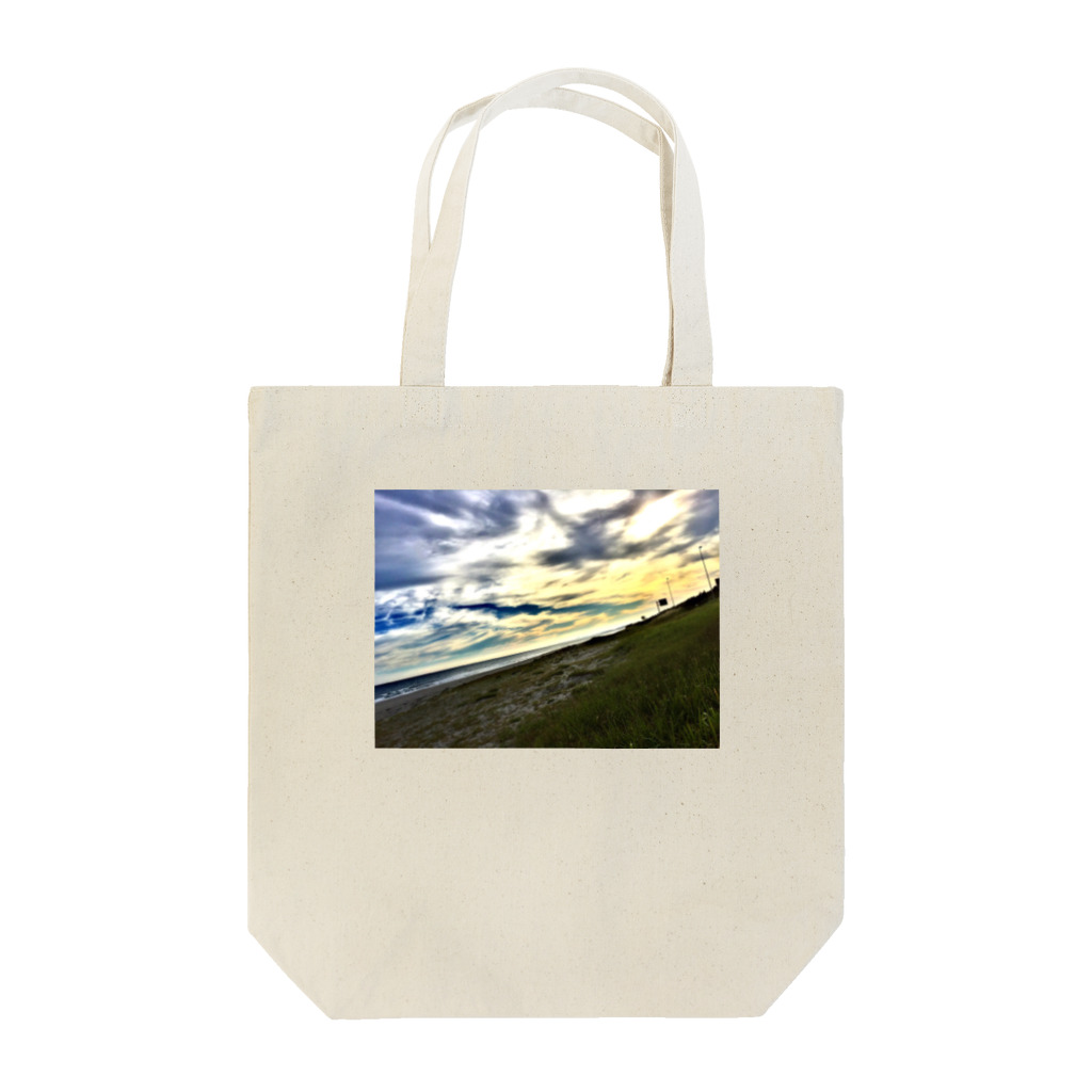Wind-sunの夕暮れの海 Tote Bag