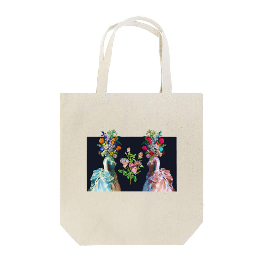 花園の花と貴婦人 Tote Bag