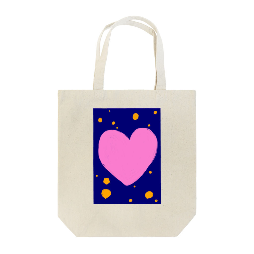 1080shopのハートと夜空 Tote Bag