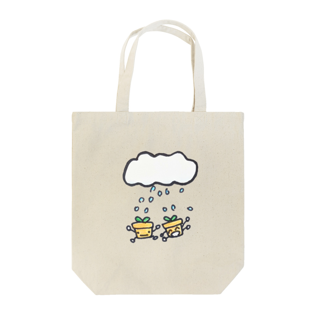 greetenの植木に雨を Tote Bag