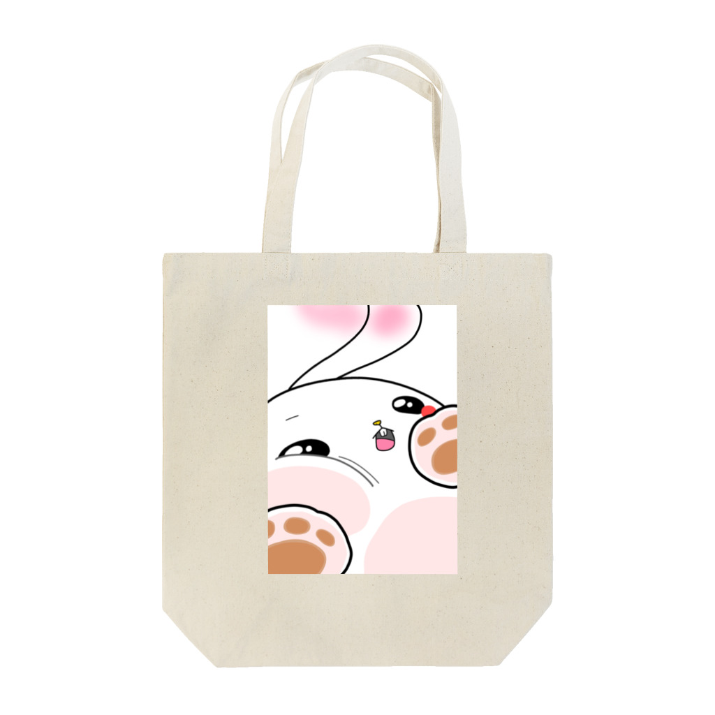 笑顔。笑顔。笑顔。のちんまりうさぎ Tote Bag