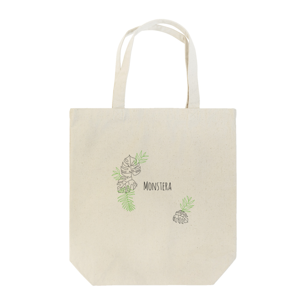 Pecorinoのモンステラと一緒 Tote Bag