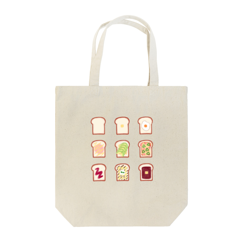 kokobookのHow to eat 食パン Tote Bag