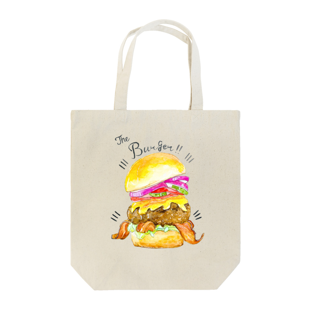 寿のお店やさんのThe hamburger★ トートバッグ