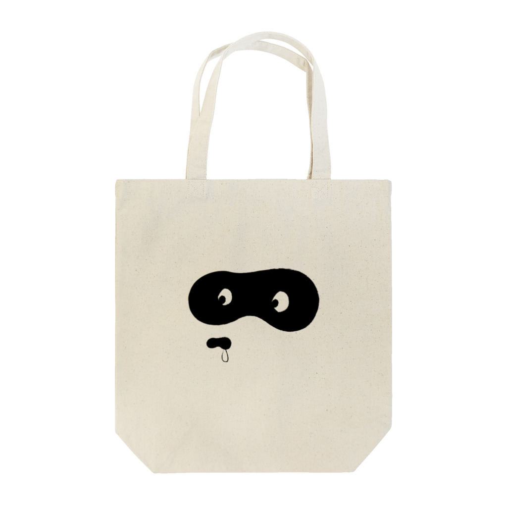 ぽんぽんぽんのぽんちゃんの鼻水（黒毛） Tote Bag