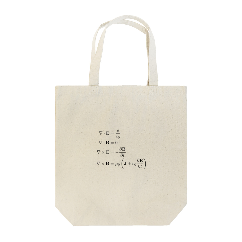 理系ファンクラブのマクスウェル方程式 - Maxwell equation - Tote Bag