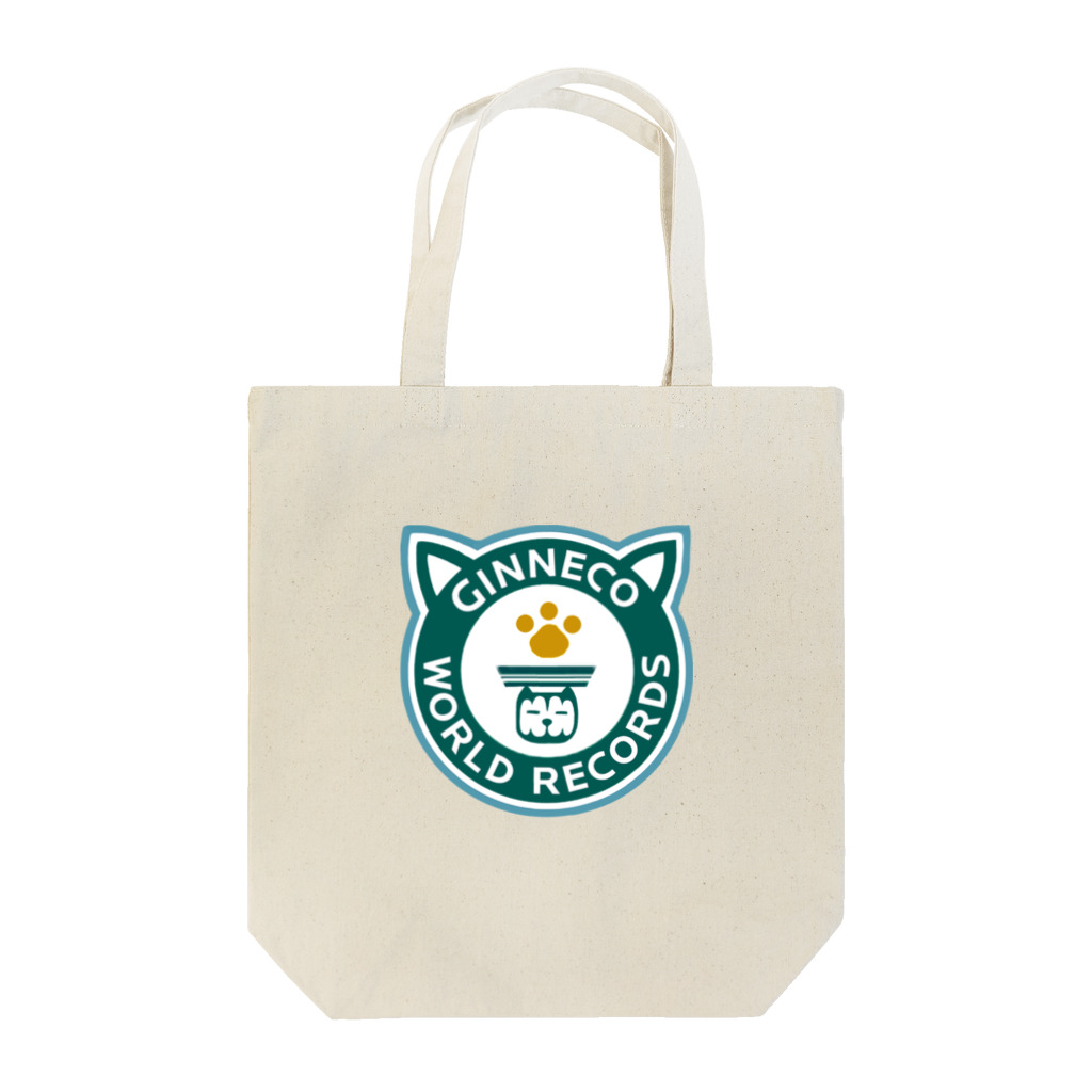 Happy Fun goodsのギンネコワールドレコード Tote Bag