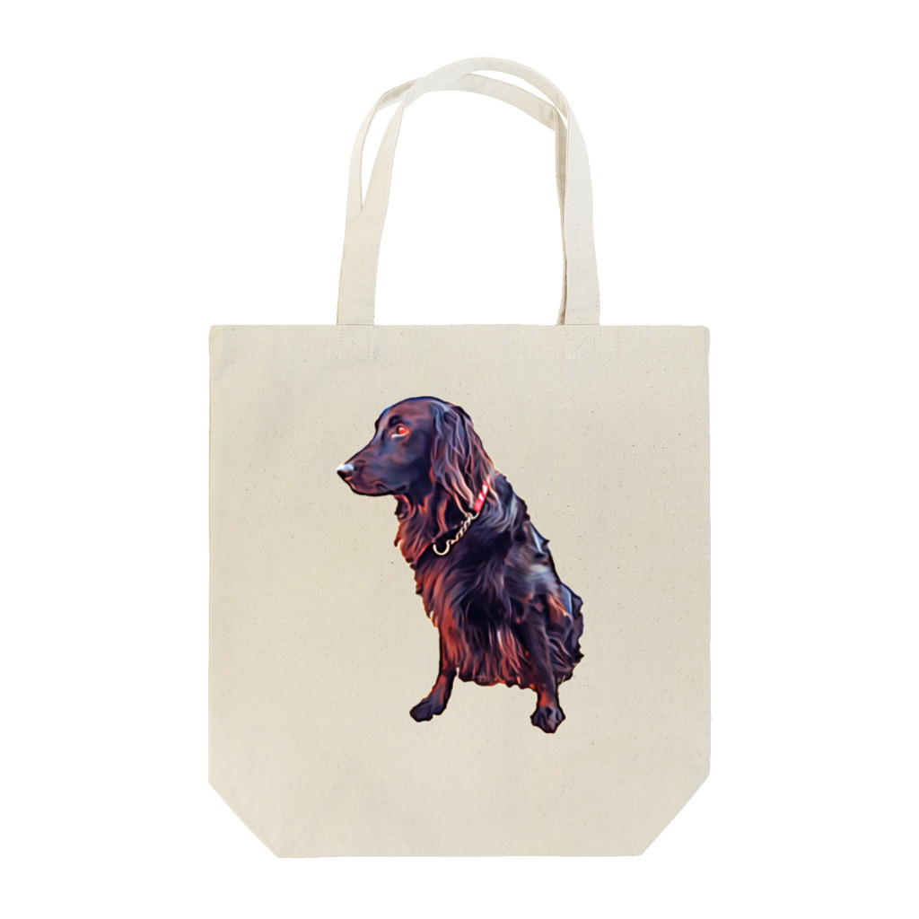 flatcoatedretrieverのflatcoated retriever トートバッグ