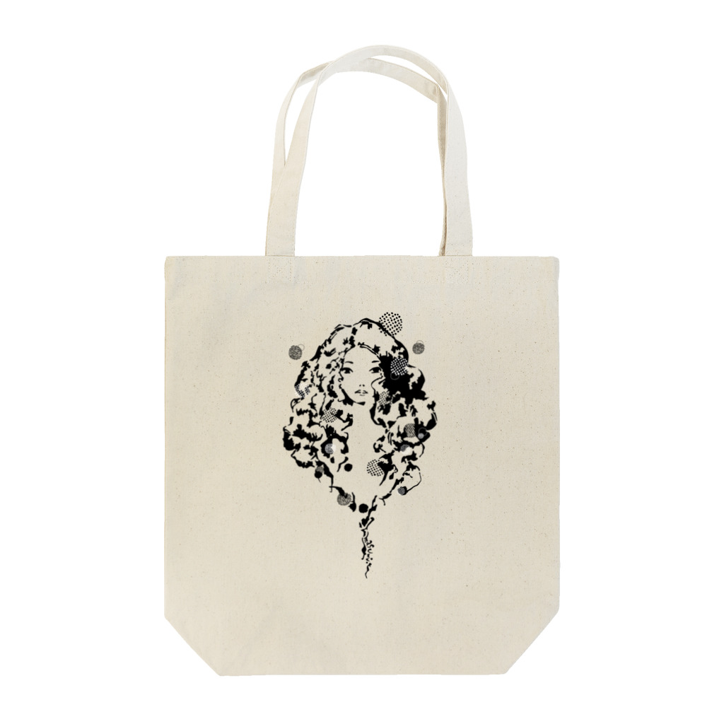 bite him!のdot girl Tote Bag