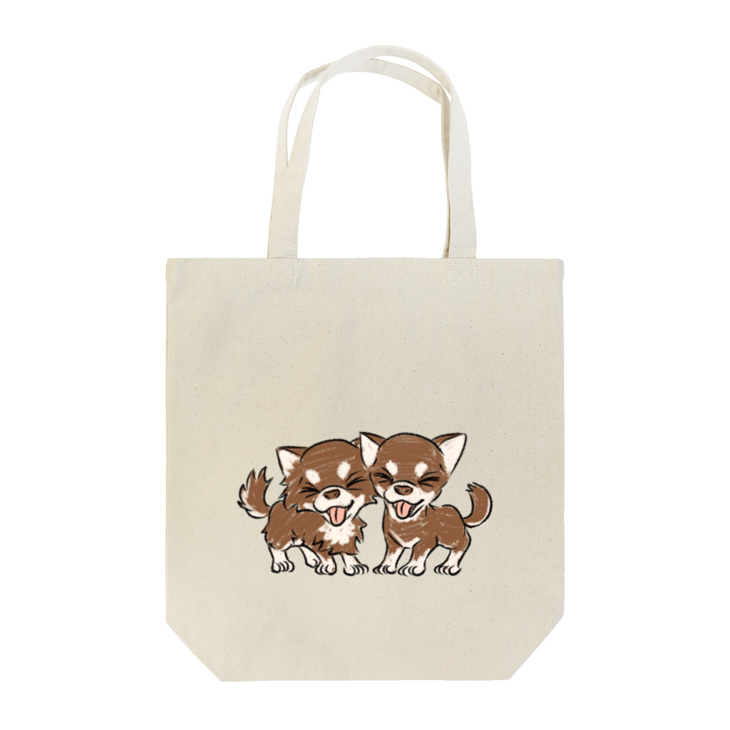 Studio PERROの【チョコタン限定版】CHIWAWASEチワワ Tote Bag