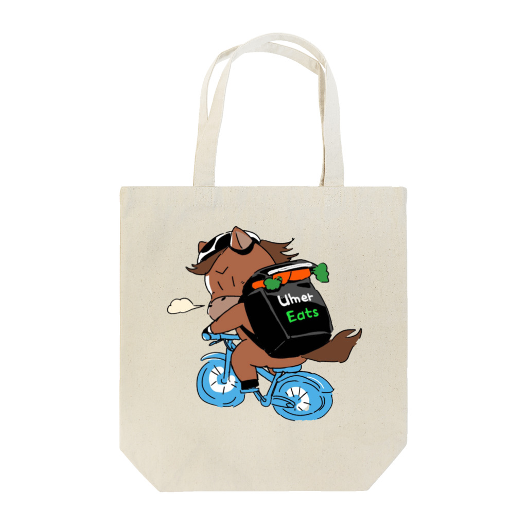 アナ５３ショップの自転車に乗るお馬トートバッグ、アナ５３ Tote Bag