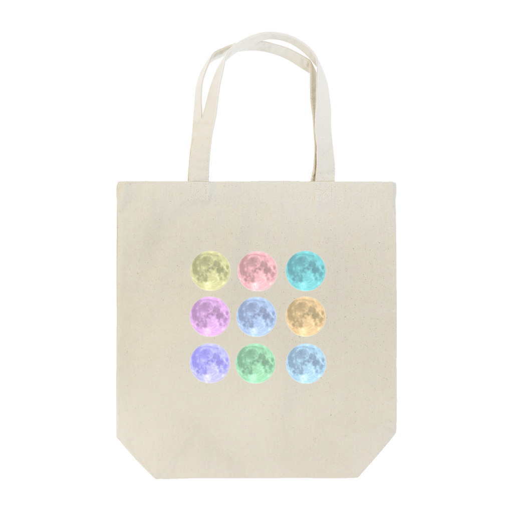 TANUKIのカラフルmoon Tote Bag