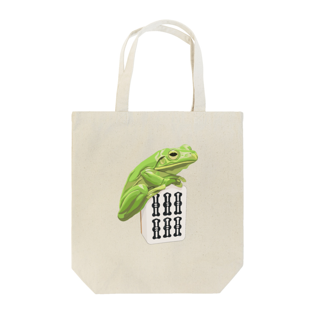 Laminaの雨蛙×六索 Tote Bag