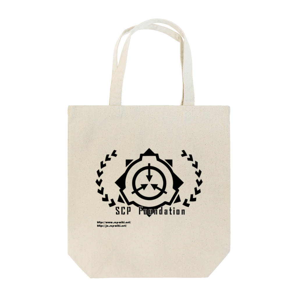 トランジスタ＠ SCP FoundationのSCP財団ロゴグッズ-月桂樹黒[SCP Foundation] Tote Bag