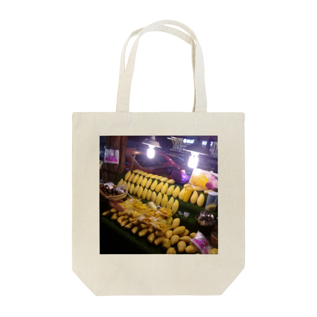 バンコクのプロ忍者の屋台のマンゴー トートバッグ