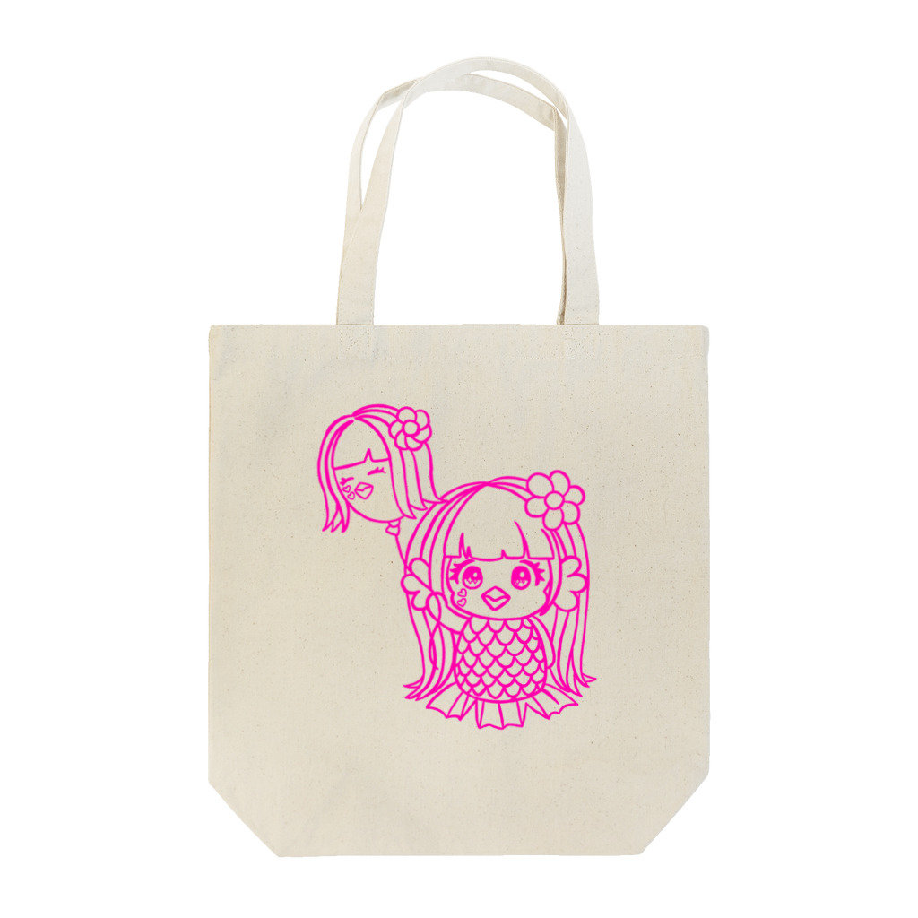 歌うバルーンパフォーマMIHARU✨〜あいことばは『笑顔の魔法』〜😍🎈のミハビエ💖ピンク💖 Tote Bag