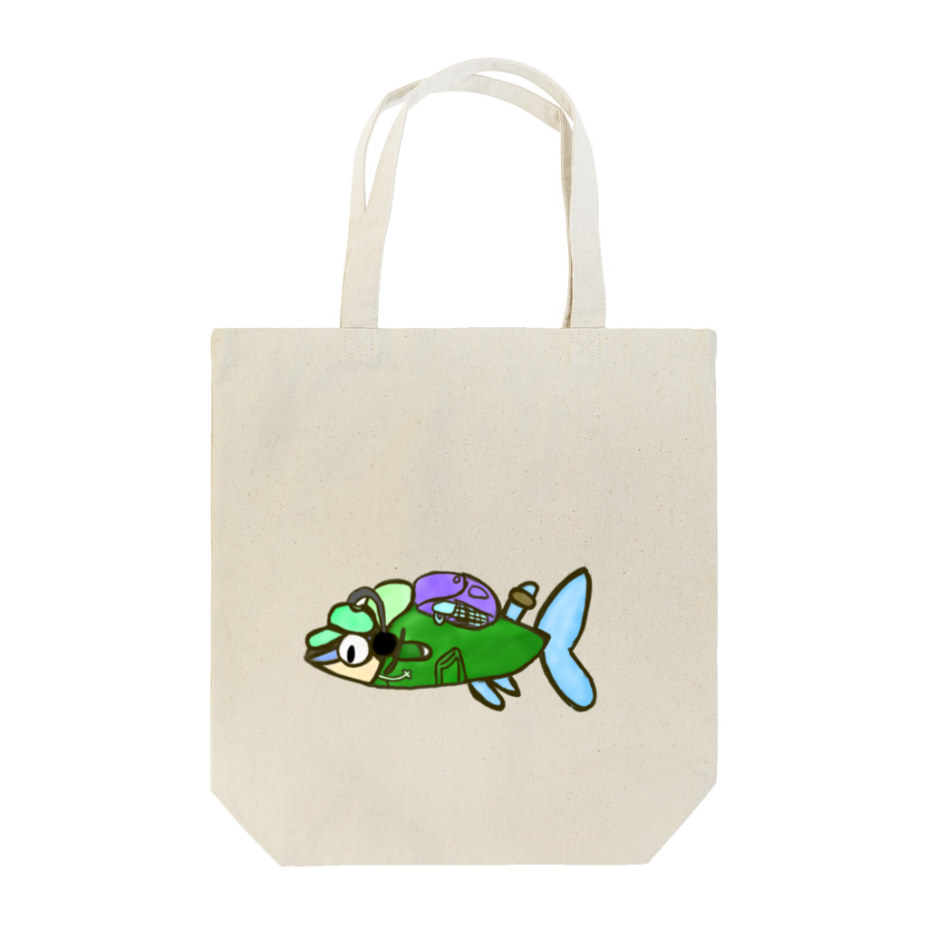 motchie's Shopのグリーンネオンくん Tote Bag