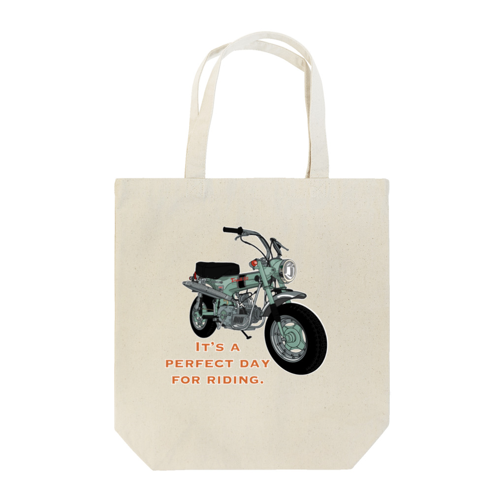 mayon's animal shopのバイクTシャツ　レトロなダックス Tote Bag