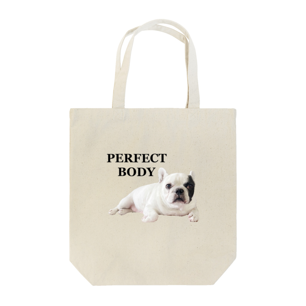 愛犬 コットンのPERFECT BODY Tote Bag