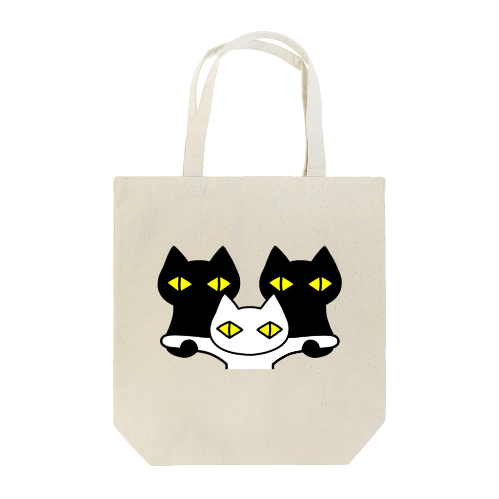 F2 Cat Design Shopの黒猫ボディーガード 002 Tote Bag
