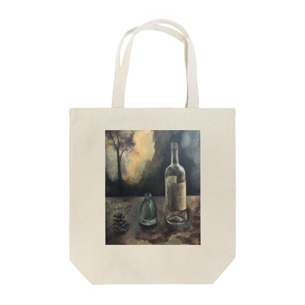 cassiel-artの瓶と松ぼっくり Tote Bag