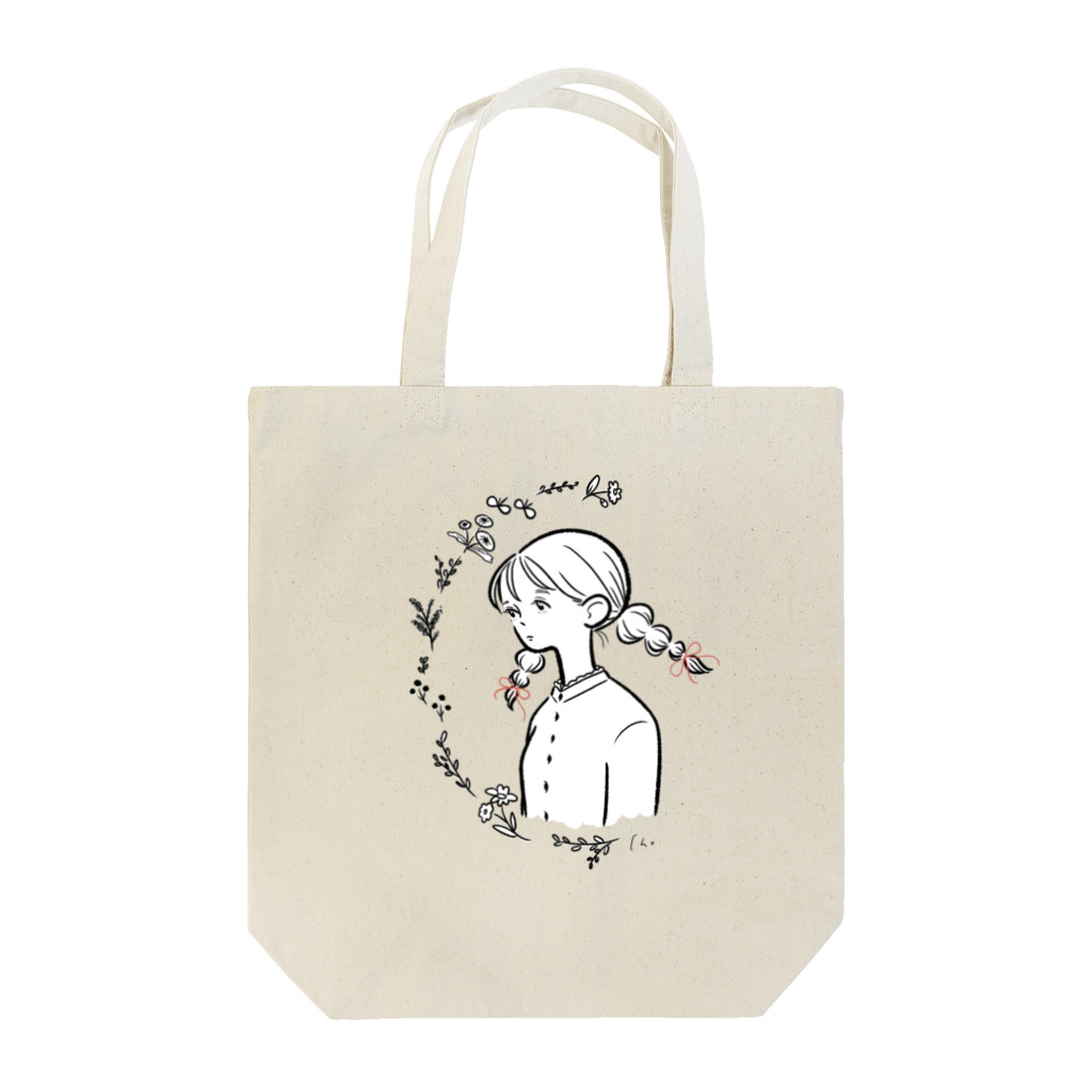 ちょびひげのおさげちゃん Tote Bag