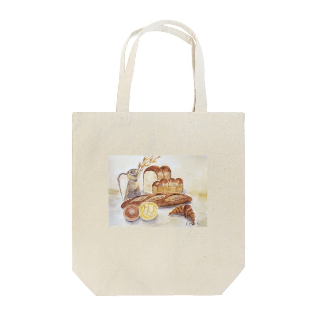 パン屋ものがたりのおじいちゃん店長のまちのちいさなパン屋さんのパントートバッグ Tote Bag