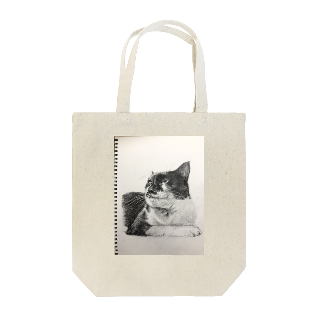 のり子・じゅん子の世話人 １号のリングノート風のマスク猫 Tote Bag