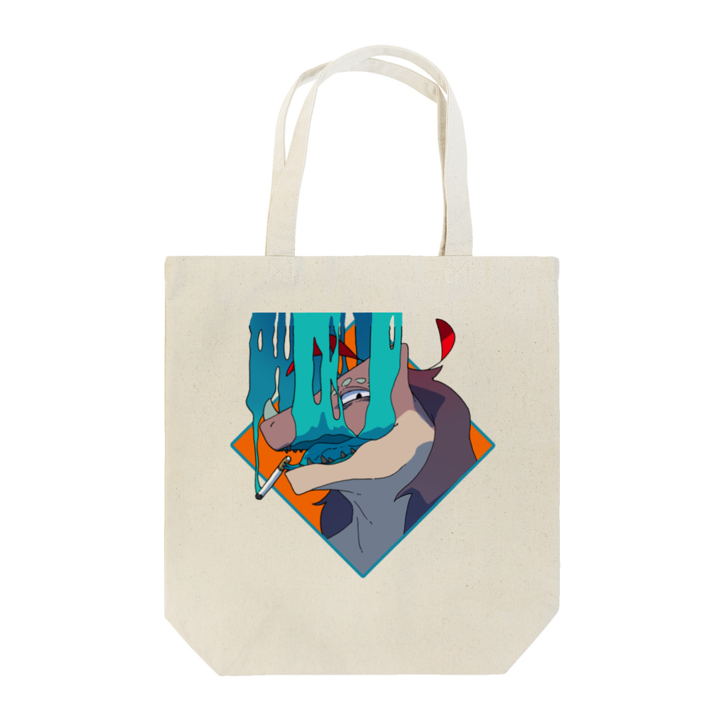 蜥蜴もんよのもくもくもんよ Tote Bag