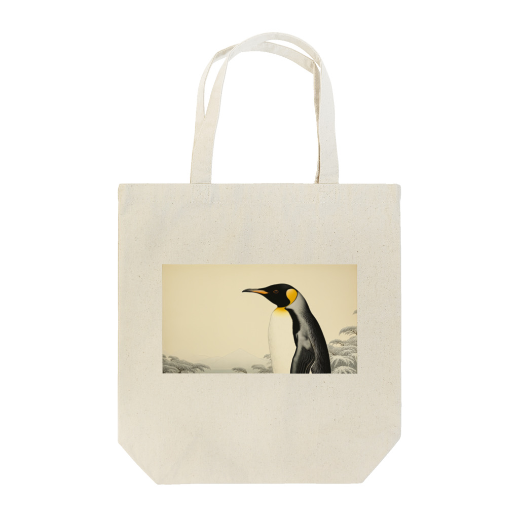 コウテイペンギン至上主義の浮世絵 冬のコウテイペンギン Tote Bag